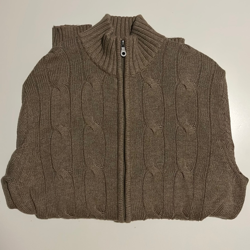 Croft&Barrow zip up knitted jacket